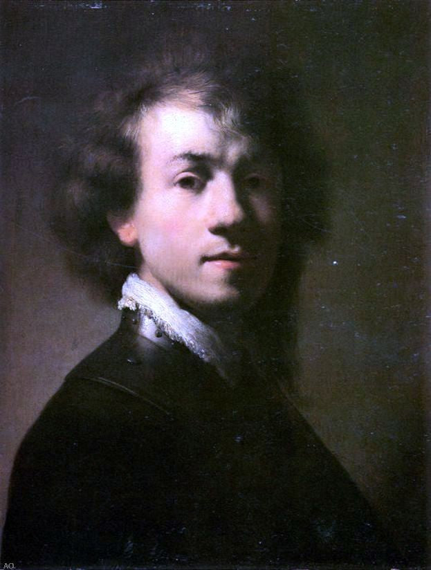 Rembrandt Van Rijn Self Portrait at the Age About 23 - Canvas Print