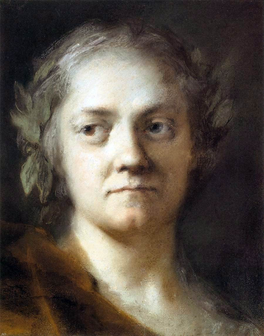 Rosalba Carriera Self-Portrait - Canvas Print