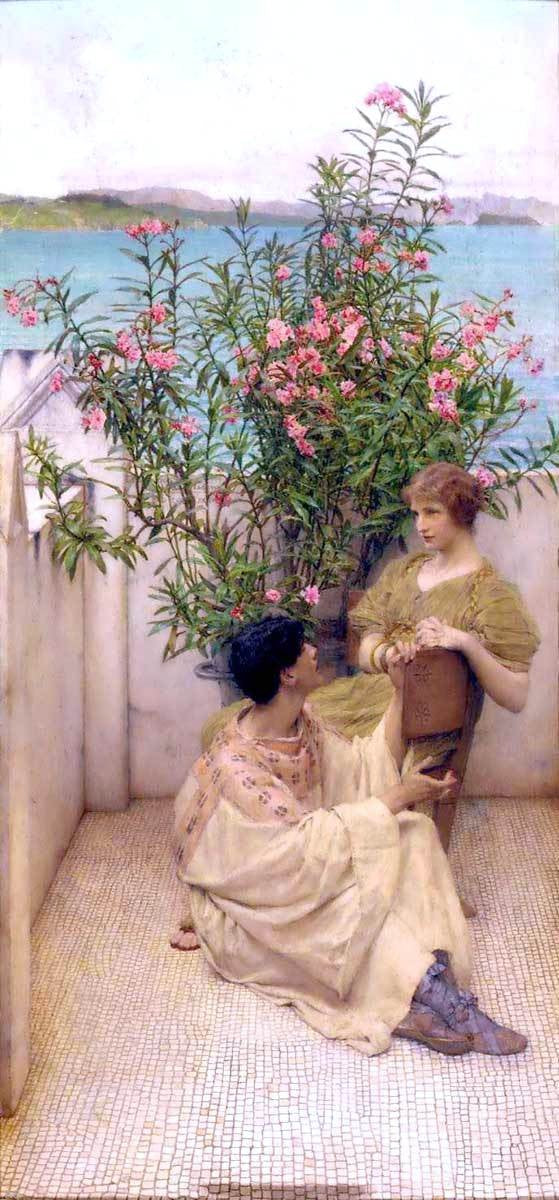 Sir Lawrence Alma-Tadema Courtship - Canvas Print