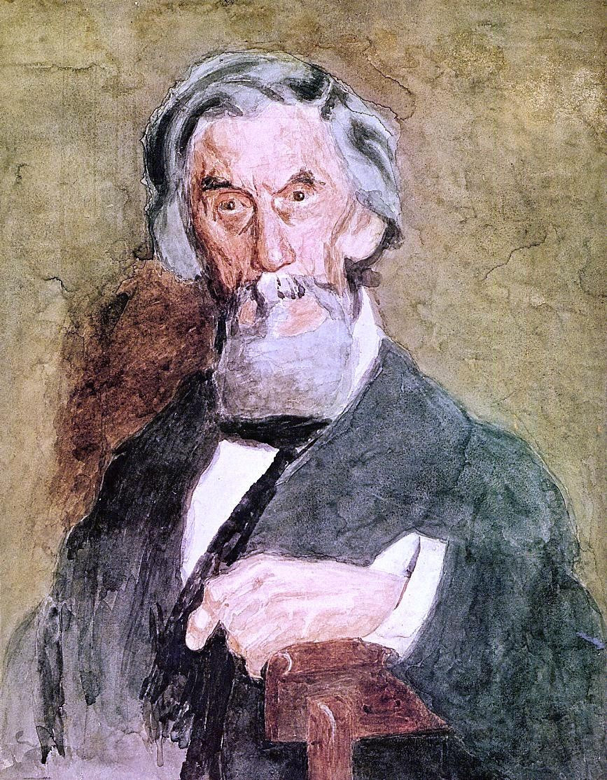 Thomas Eakins Portrait of William H. MacDowell (unfinished) - Canvas Print