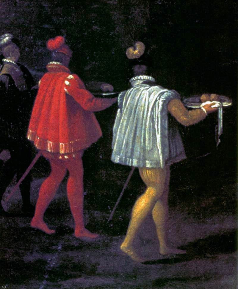 Unknown Painters Masters Outdoor Banquet for Henry IV of France and His Family (detail) - Canvas Print
