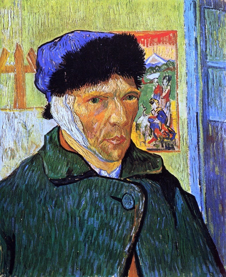 Vincent Van Gogh Self Portrait with Bandaged Ear - Canvas Print
