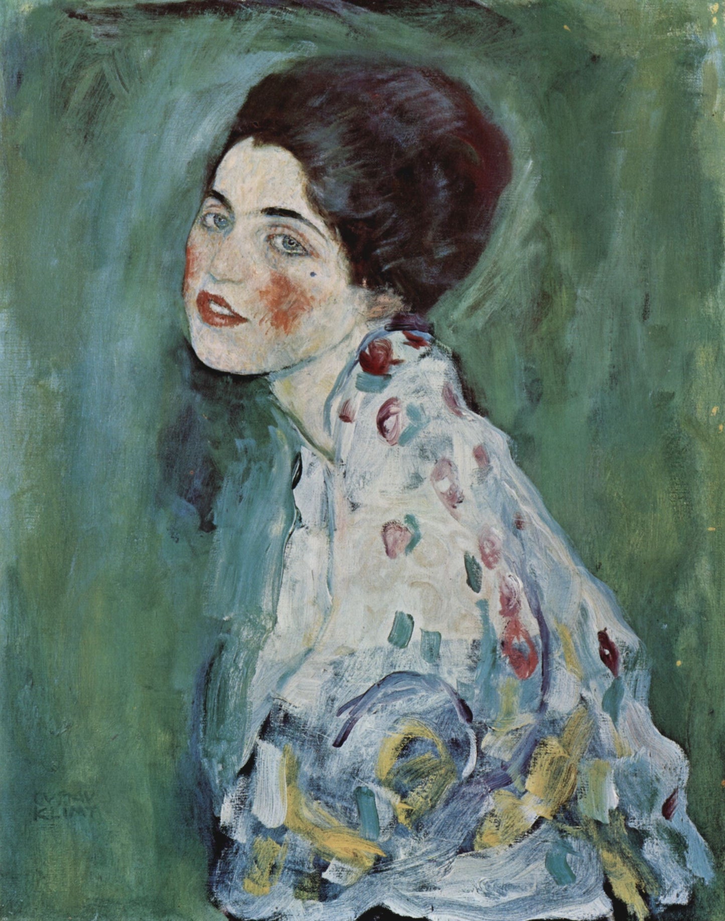 Gustav Klimt Portrait of a Lady (2) - Canvas Print