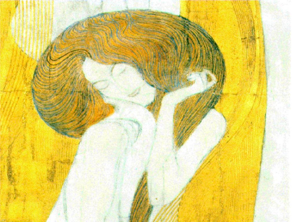 Gustav Klimt The Beethoven Frieze 2 - Canvas Print