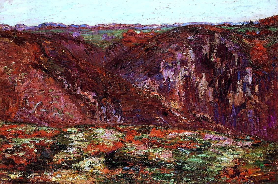Armand Guillaumin Landscape - La Creuse - Canvas Print