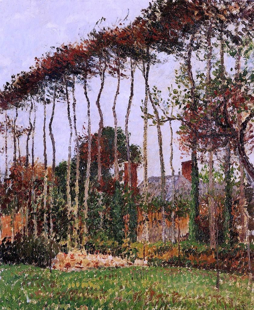 Camille Pissarro Landscape at Varengeville - Canvas Print