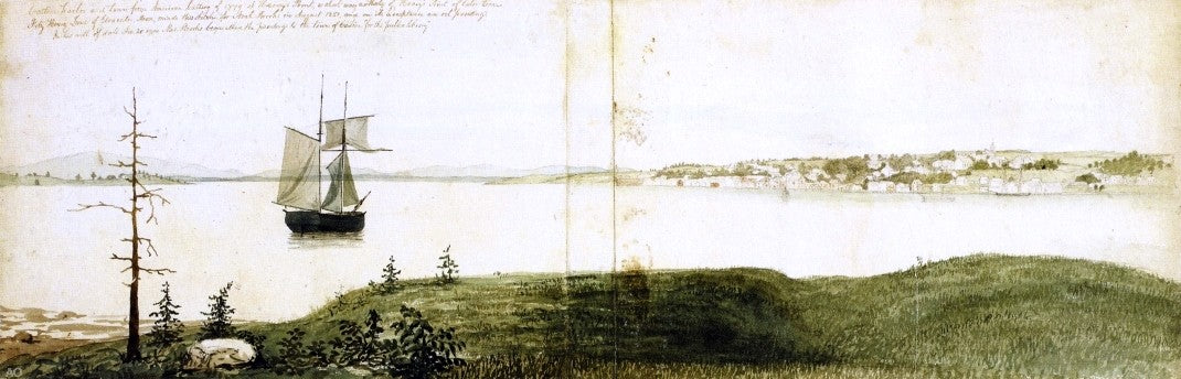 Fitz Hugh Lane Castine Harbor and Town - Canvas Print