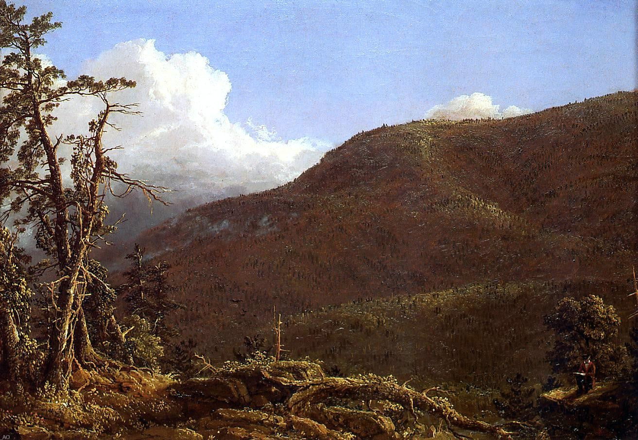 Frederic Edwin Church New England Landscape - Canvas Print