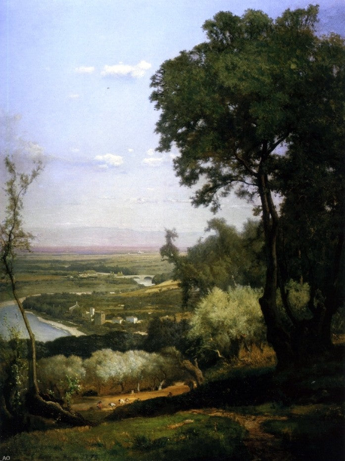 George Inness Perugia - Canvas Print