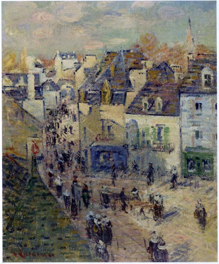 Gustave Loiseau Pont Aven - Canvas Print