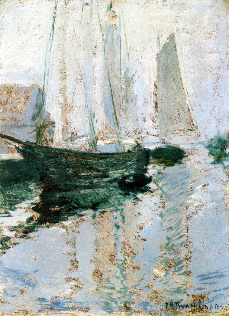 John Twachtman Gloucester Boats - Canvas Print