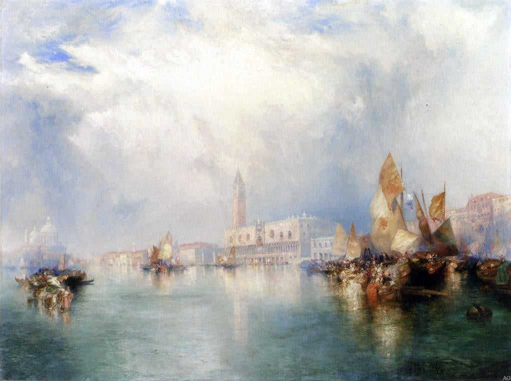 Thomas Moran Venice - Grand Canal - Canvas Print