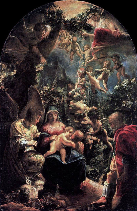 Adam Elsheimer Rest on Flight into Egypt - Canvas Print