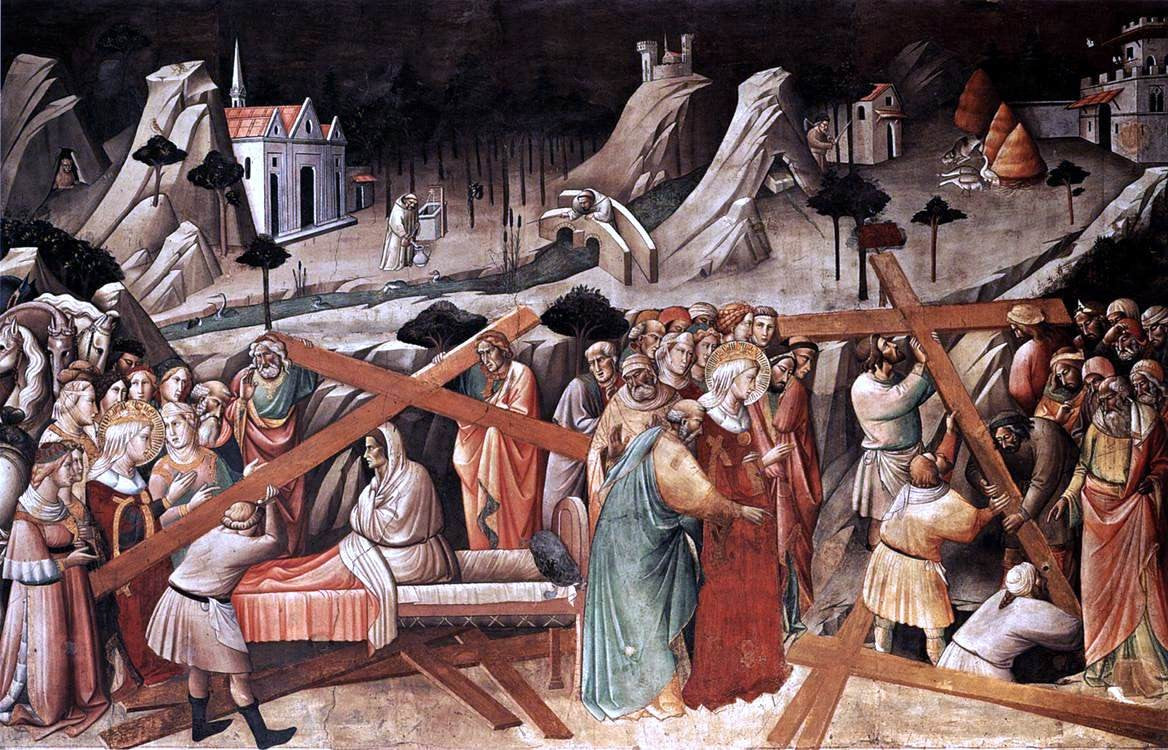 Agnolo Gaddi Discovery of the True Cross - Canvas Print