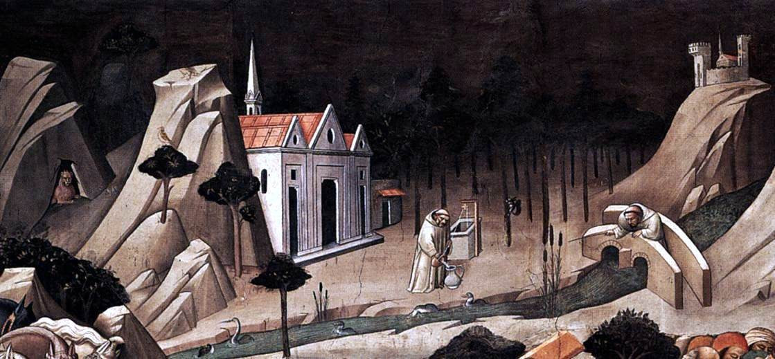 Agnolo Gaddi Discovery of the True Cross (detail) - Canvas Print