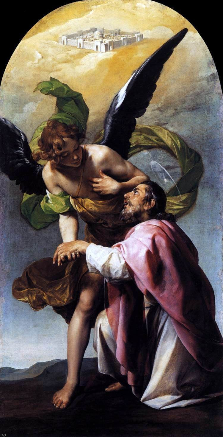 Alonso Cano Saint John the Evangelist's Vision of Jerusalem - Canvas Print
