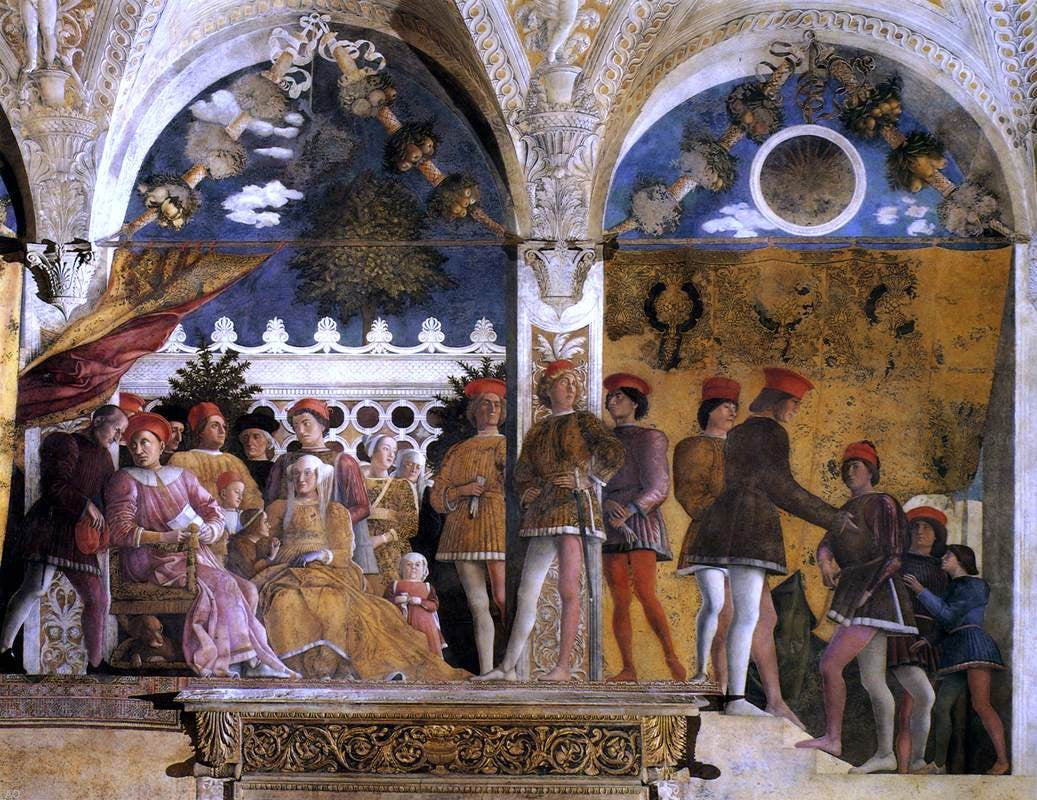 Andrea Mantegna The Court of Mantua - Canvas Print
