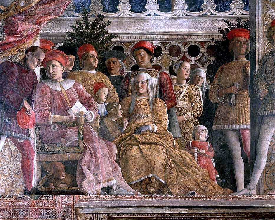 Andrea Mantegna The Court of Mantua (detail) - Canvas Print