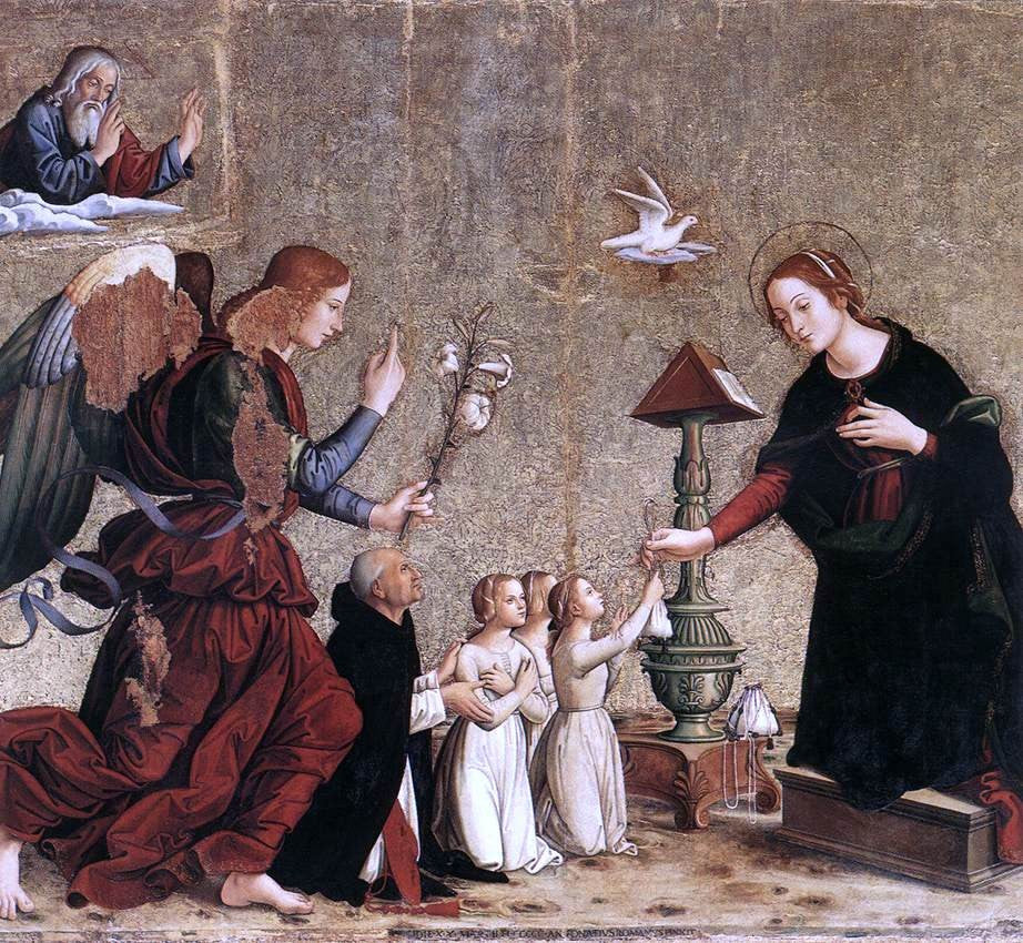 Antoniazzo Romano Annunciation - Canvas Print