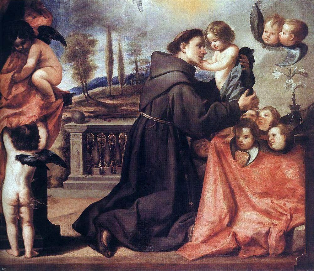 Antonio De Pereda St Anthony of Padua with Christ Child - Canvas Print