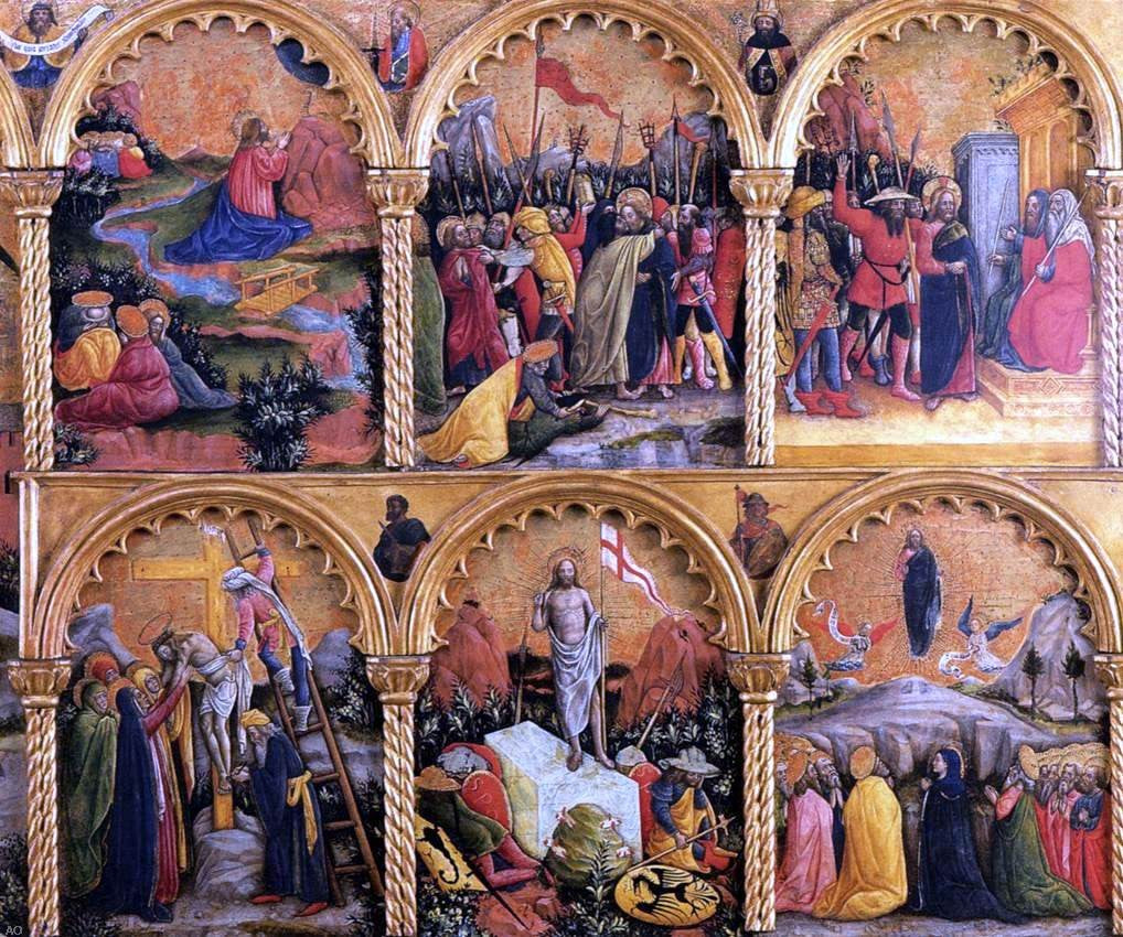 Antonio Vivarini Passion Polyptych (detail) - Canvas Print