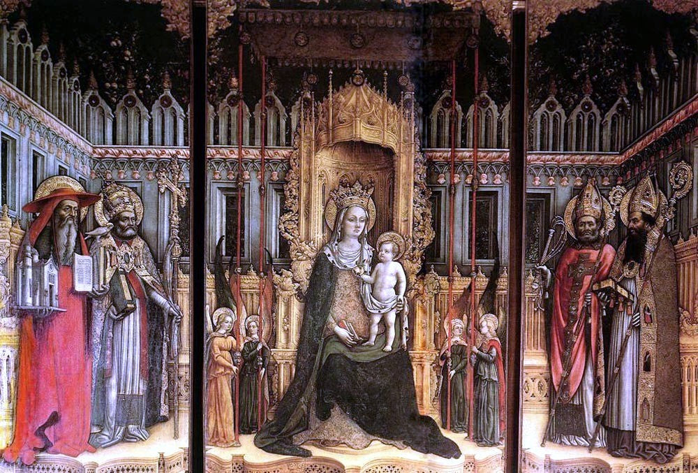 Antonio Vivarini Triptych - Canvas Print