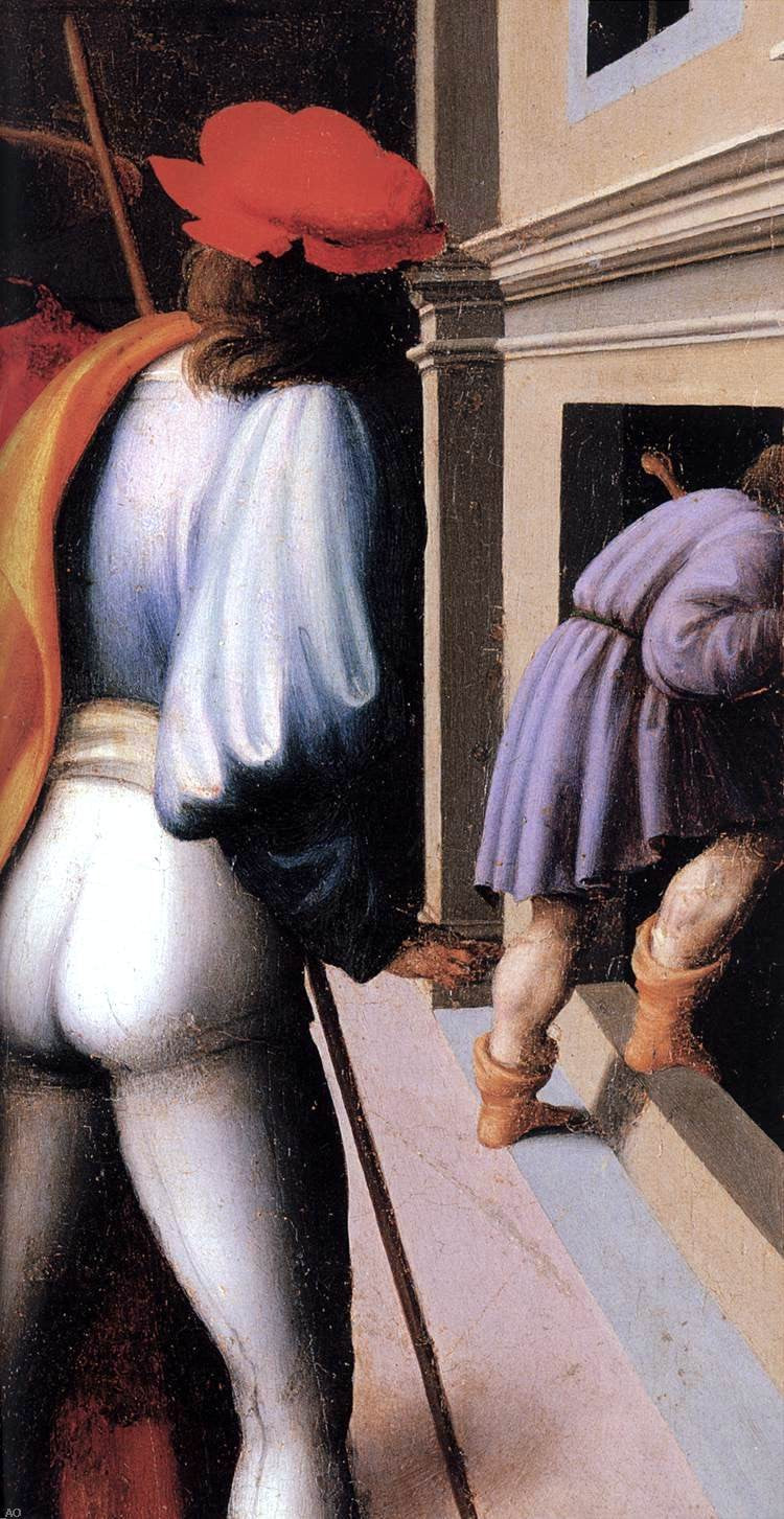 II Francesco Ubertini Bacchiacca Scenes from the Story of Joseph: The Arrest of His Brethren (detail) - Canvas Print