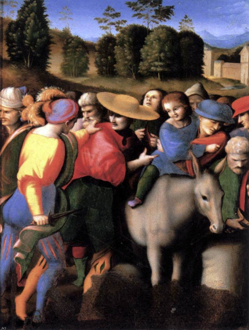II Francesco Ubertini Bacchiacca Scenes from the Story of Joseph: The Discovery of the Stolen Cup - Canvas Print