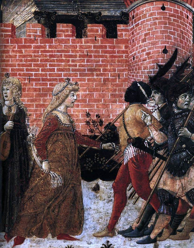 Benvenuto Di Giovanni The Meeting of Jephthah and his Daughter (detail) - Canvas Print
