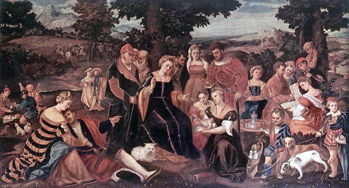 Bonifazio Veronese The Finding of Moses - Canvas Print