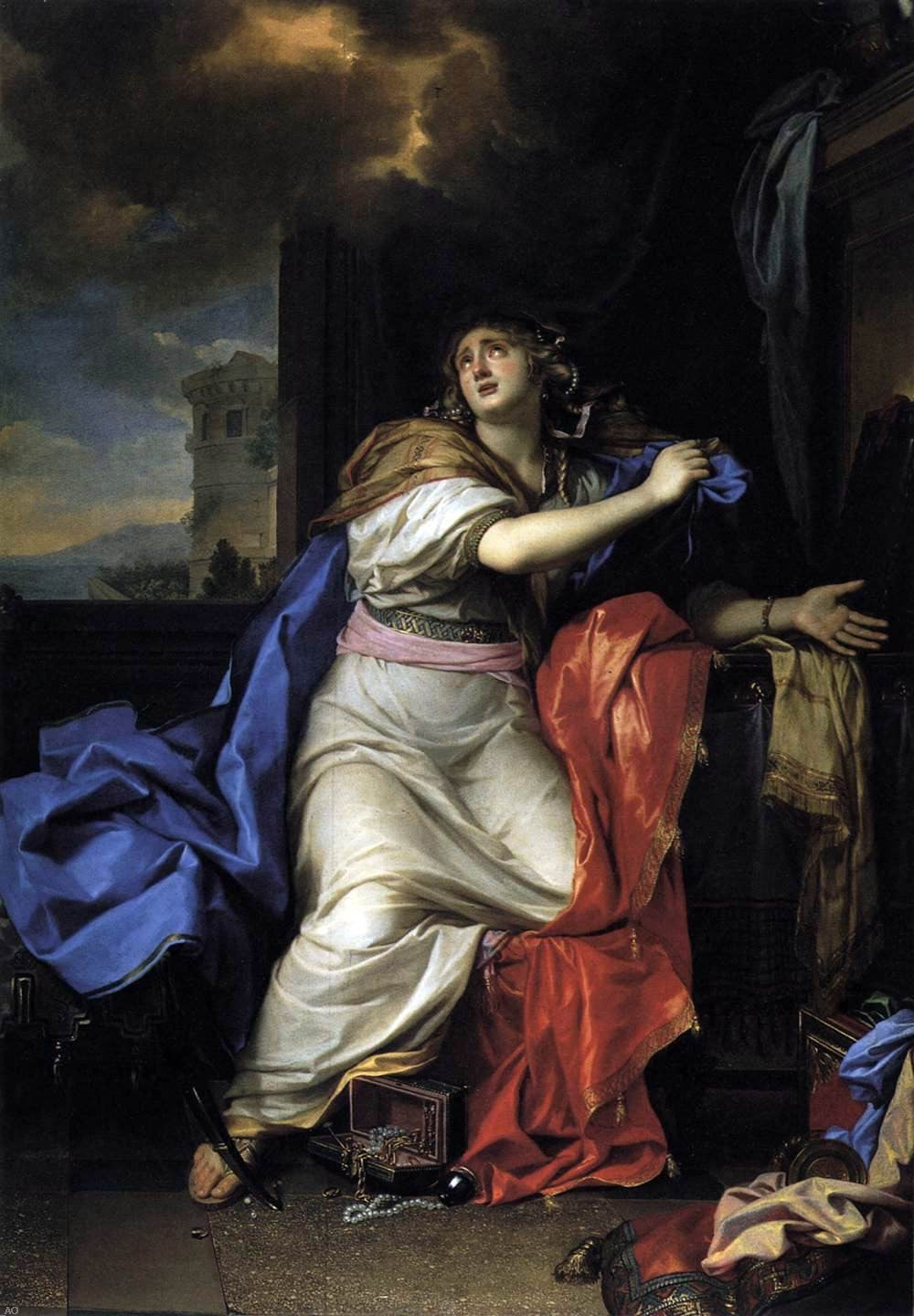Charles Le Brun The Repentant Magdalen - Canvas Print