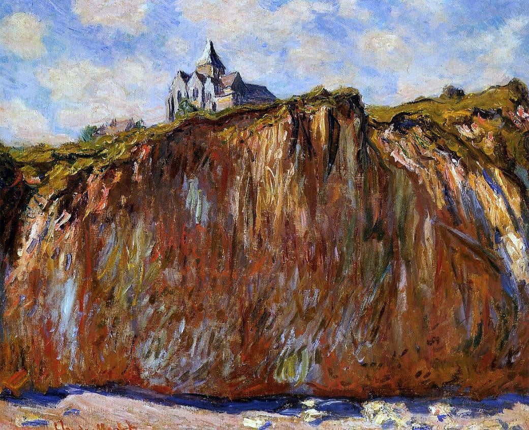 Claude Oscar Monet The Church at Varengeville - Canvas Print