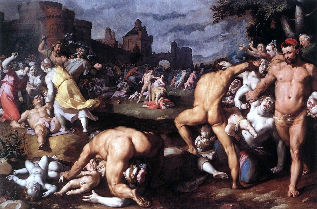 Cornelis Van Haarlem Massacre of the Innocents - Canvas Print