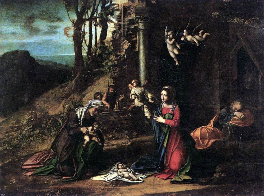 Correggio Nativity - Canvas Print