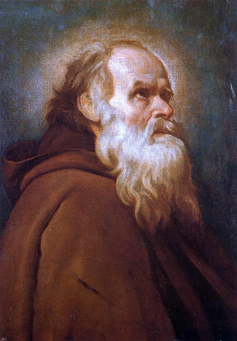 Diego Velazquez St. Anthony Abbot - Canvas Print