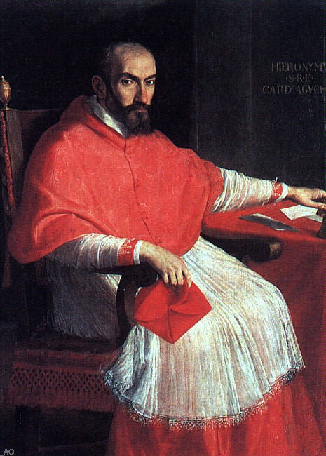 Domenichino Portrait of Cardinal Agucchi - Canvas Print