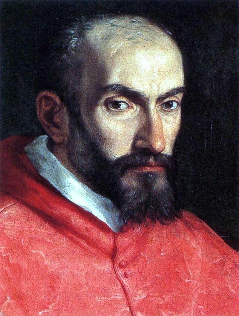 Domenichino Portrait of Cardinal Agucchi (detail) - Canvas Print