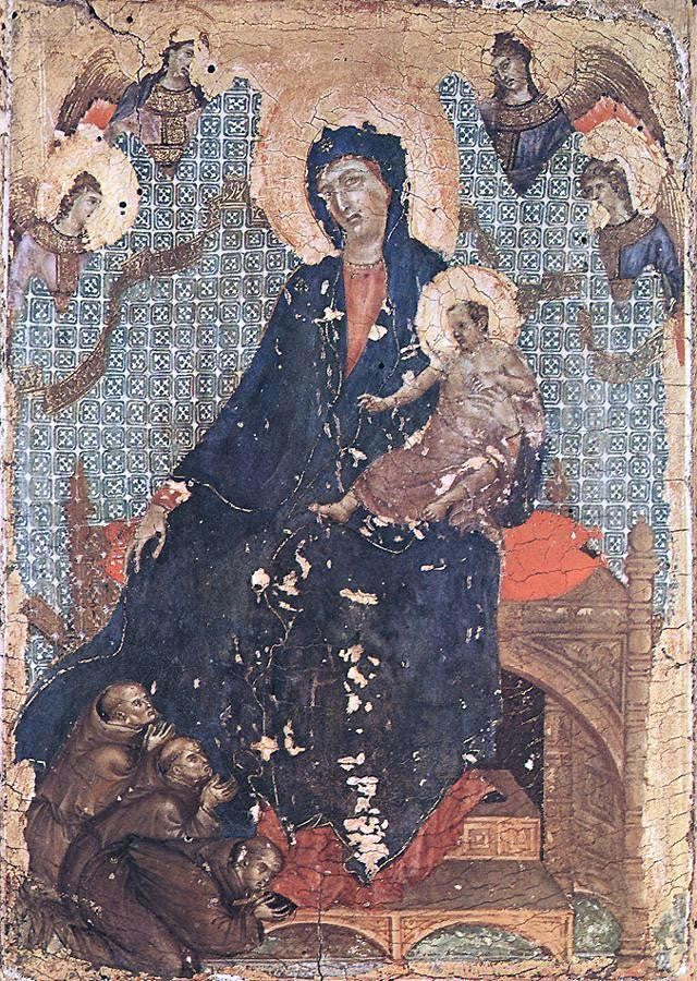 Duccio Di Buoninsegna Madonna of the Franciscans - Canvas Print