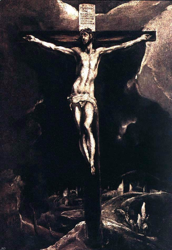 El Greco Christ on the Cross - Canvas Print