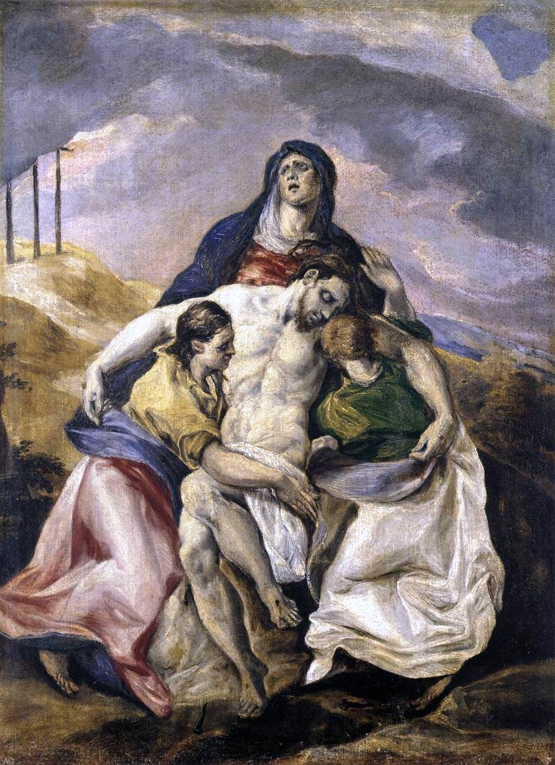 El Greco Pieta - Canvas Print