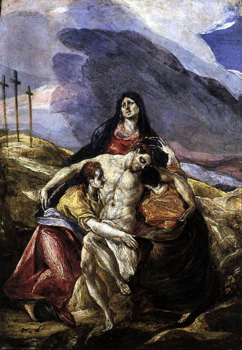 El Greco Pieta (The Lamentation of Christ) - Canvas Print