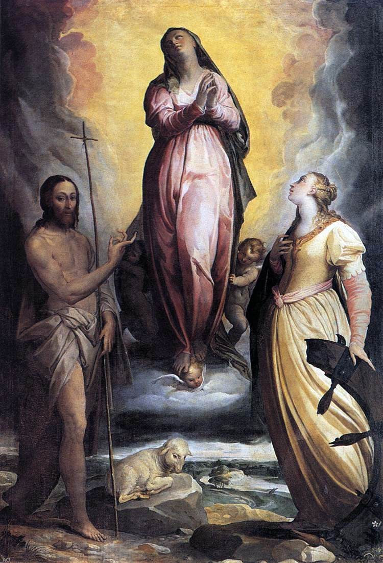 Federico Zuccaro Assumption of the Virgin - Canvas Print