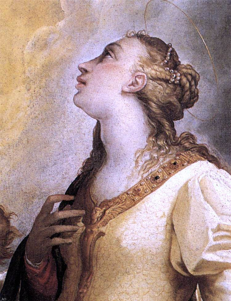 Federico Zuccaro Assumption of the Virgin (detail) - Canvas Print