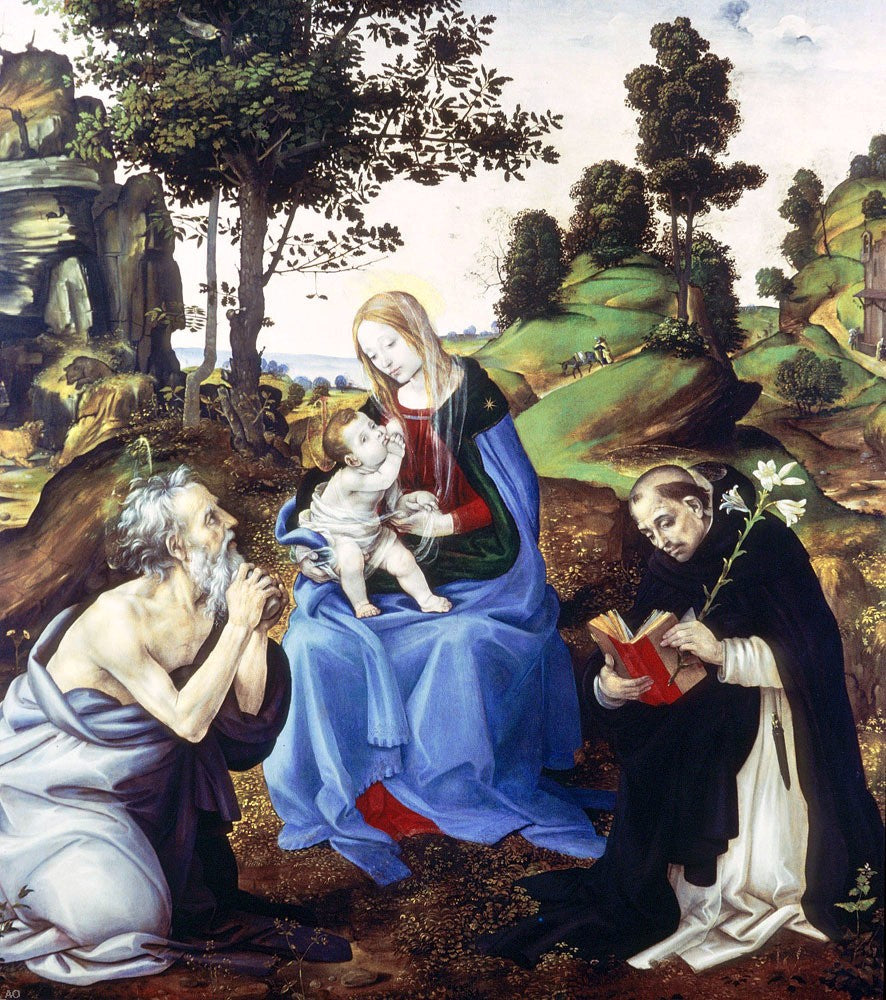 Filippino Lippi Holy Family - Canvas Print