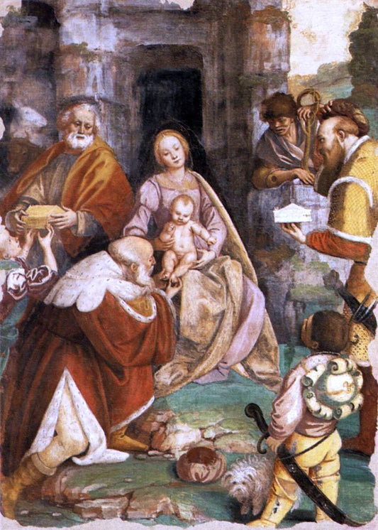 Gaudenzio Ferrari The Adoration of the Magi - Canvas Print