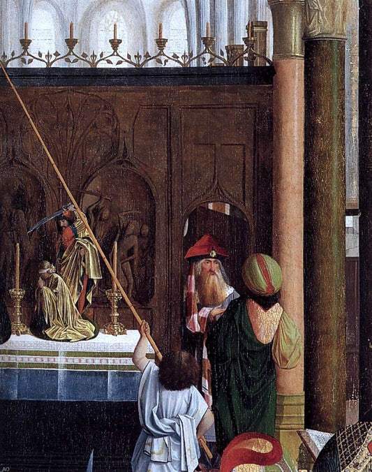 Geertgen Sint Jans The Holy Kinship (detail) - Canvas Print