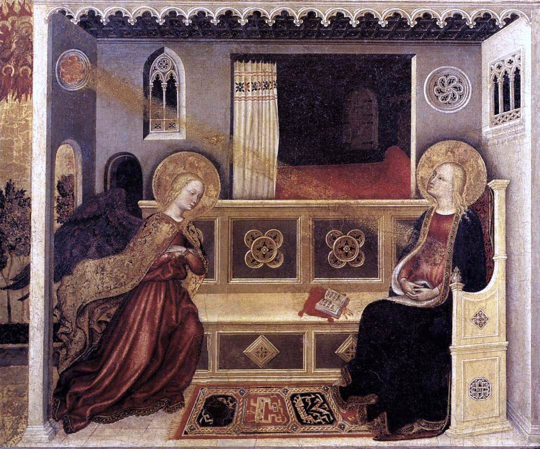 Gentile Da Fabriano Annunciation - Canvas Print