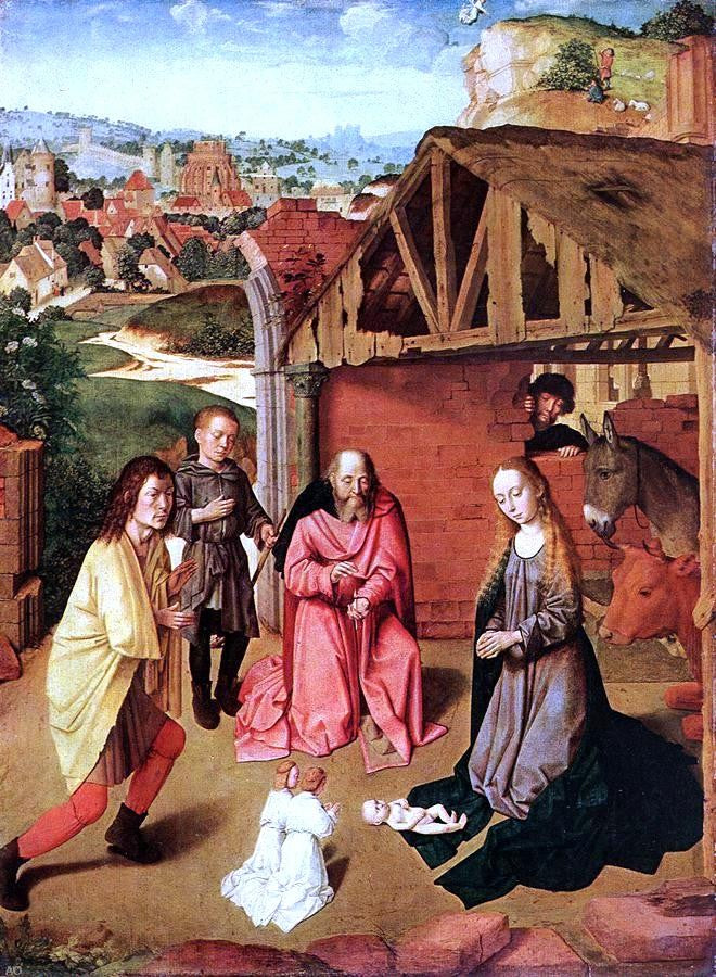 Gerard David The Nativity - Canvas Print