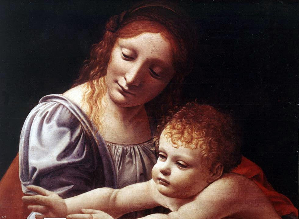 Giovanni Antonio Boltraffio The Virgin and Child (detail #1) - Canvas Print