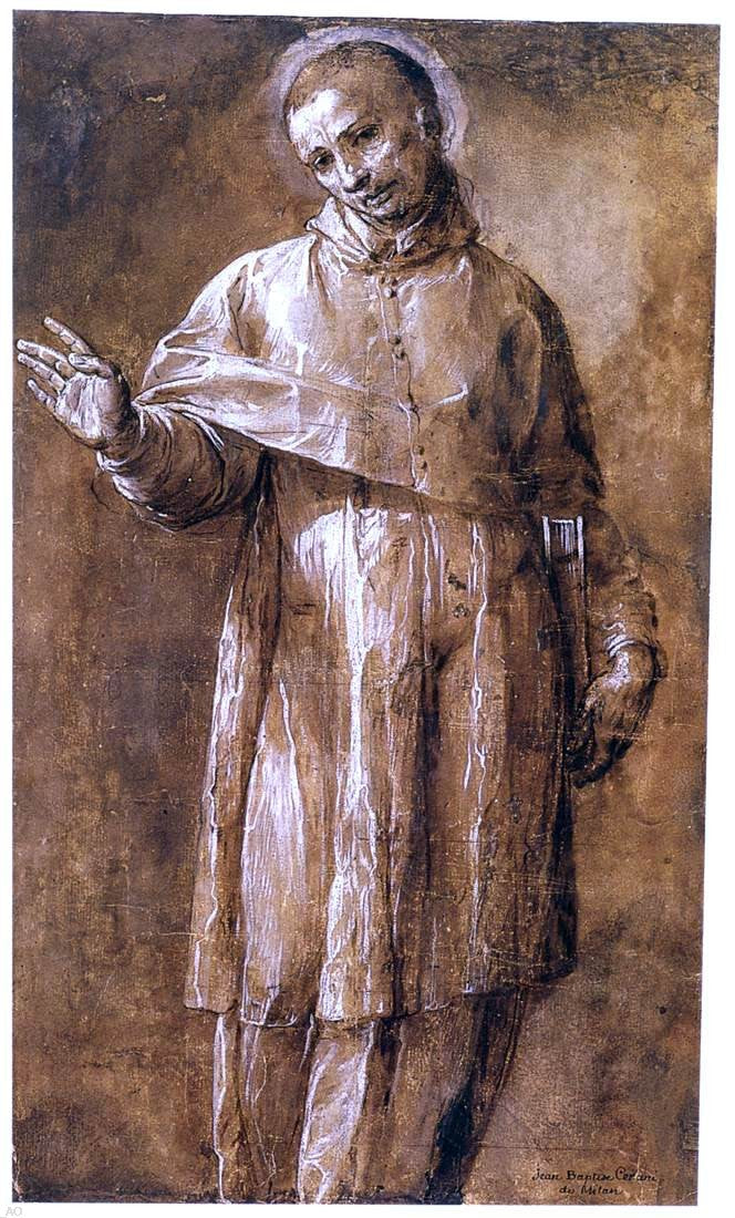 Giovanni Battista Crespi St Carlo Borromeo - Canvas Print